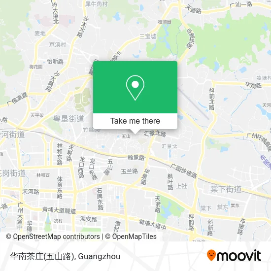 华南茶庄(五山路) map