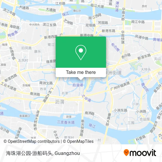海珠湖公园-游船码头 map
