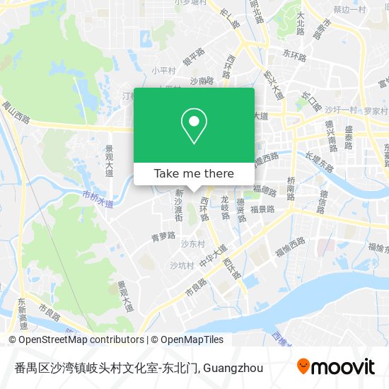 番禺区沙湾镇岐头村文化室-东北门 map