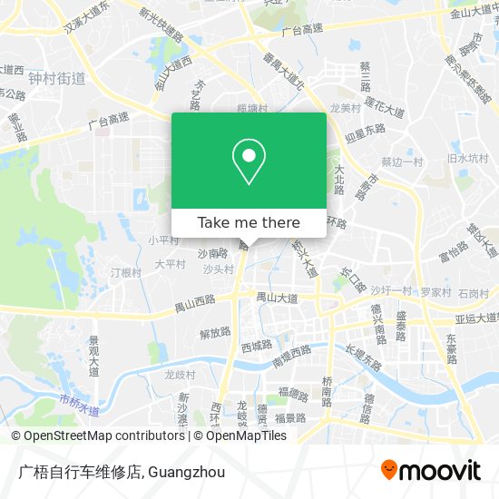 广梧自行车维修店 map