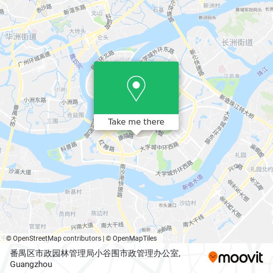 番禺区市政园林管理局小谷围市政管理办公室 map