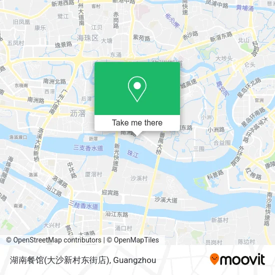 湖南餐馆(大沙新村东街店) map
