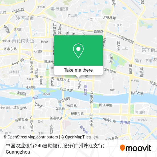 中国农业银行24h自助银行服务(广州珠江支行) map