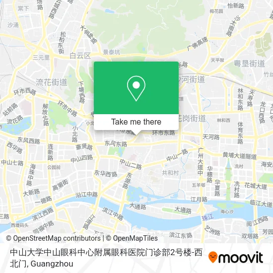 中山大学中山眼科中心附属眼科医院门诊部2号楼-西北门 map