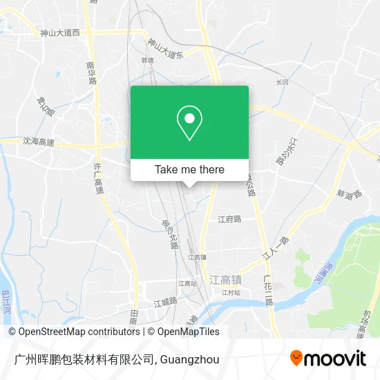 广州晖鹏包装材料有限公司 map