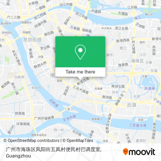 广州市海珠区凤阳街五凤村便民村巴调度室 map