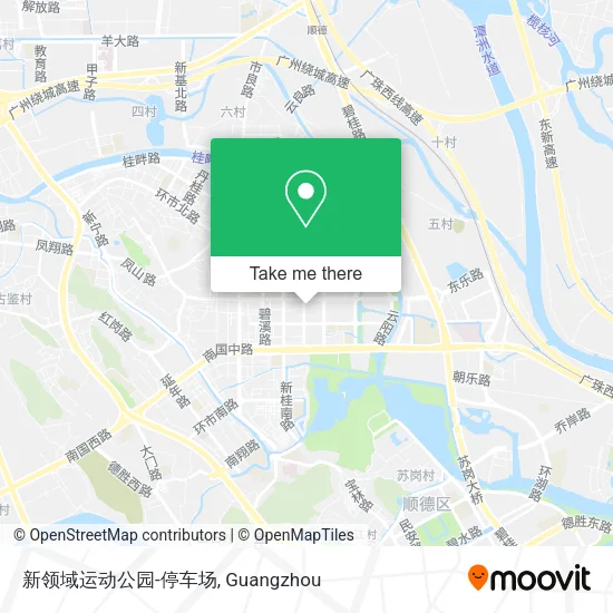 新领域运动公园-停车场 map