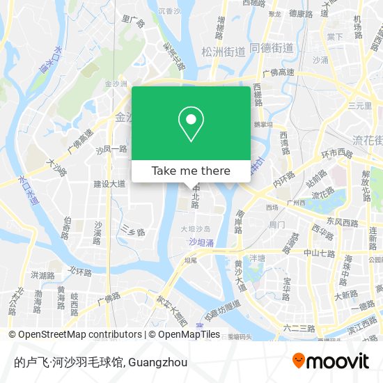 的卢飞·河沙羽毛球馆 map
