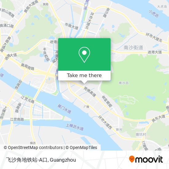 飞沙角地铁站-A口 map