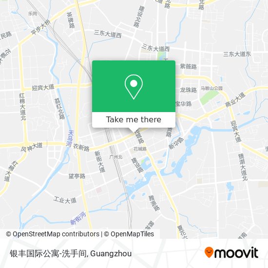 银丰国际公寓-洗手间 map