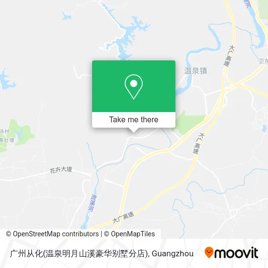 广州从化(温泉明月山溪豪华别墅分店) map