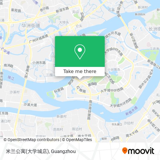 米兰公寓(大学城店) map