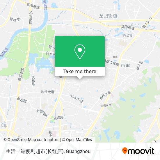 生活一站便利超市(长红店) map