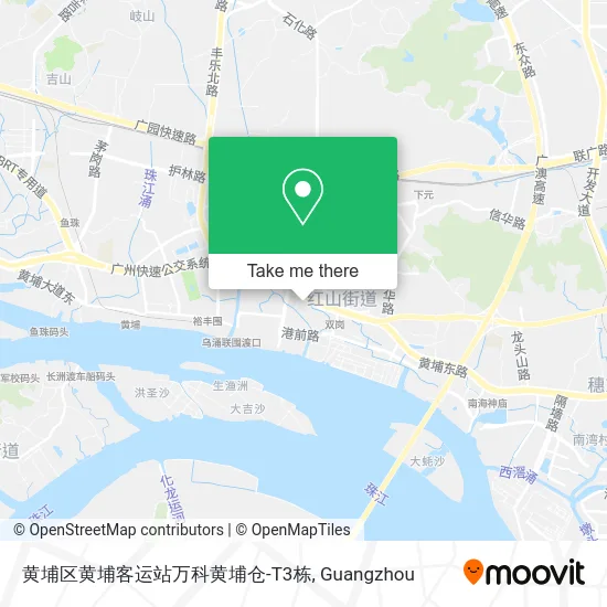 黄埔区黄埔客运站万科黄埔仓-T3栋 map