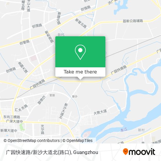 广园快速路/新沙大道北(路口) map