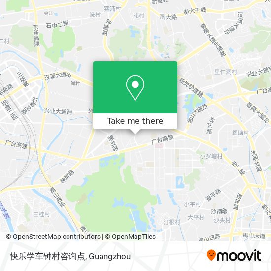 快乐学车钟村咨询点 map