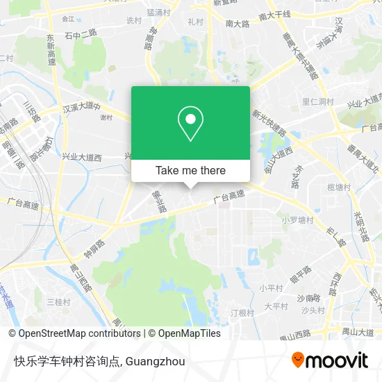 快乐学车钟村咨询点 map