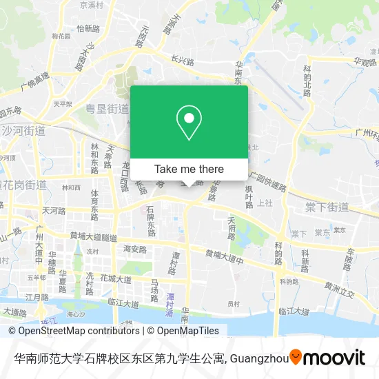 华南师范大学石牌校区东区第九学生公寓 map