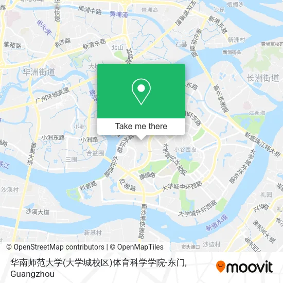 华南师范大学(大学城校区)体育科学学院-东门 map