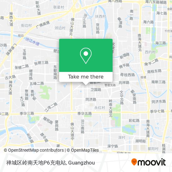 禅城区岭南天地P6充电站 map