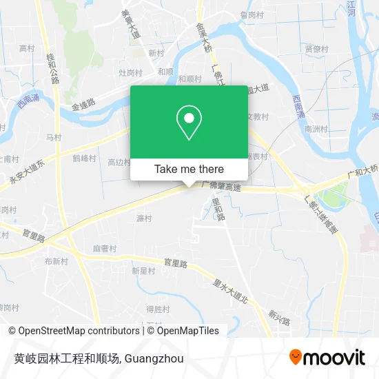 黄岐园林工程和顺场 map