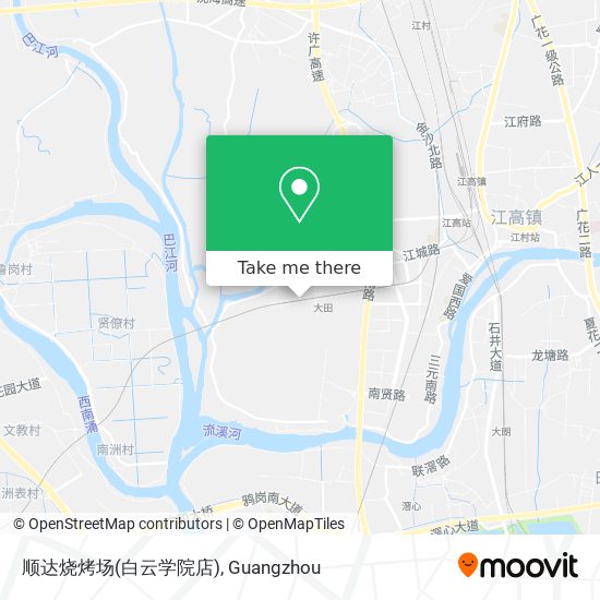 顺达烧烤场(白云学院店) map