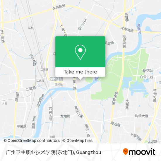 广州卫生职业技术学院(东北门) map