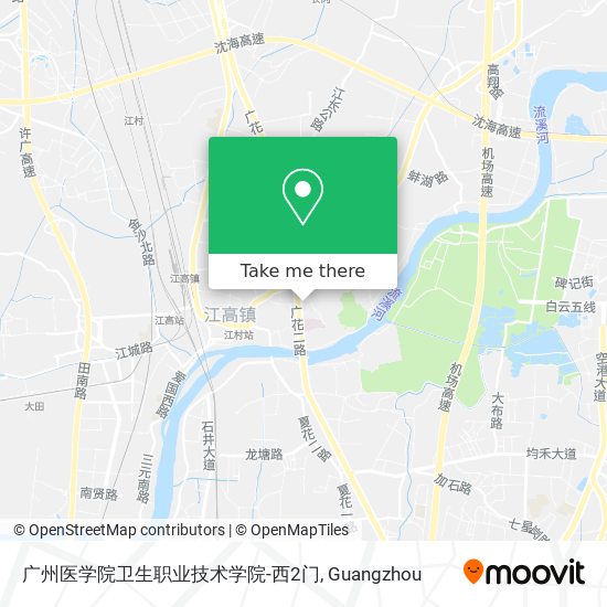 广州医学院卫生职业技术学院-西2门 map