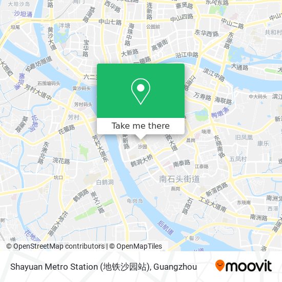 Shayuan Metro Station (地铁沙园站) map