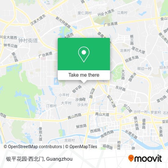 银平花园-西北门 map