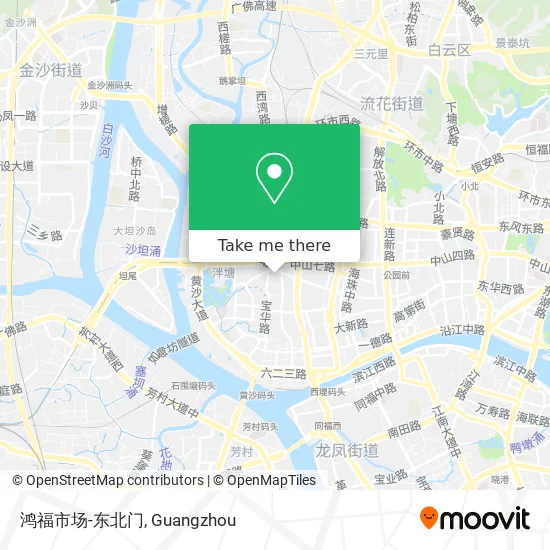 鸿福市场-东北门 map