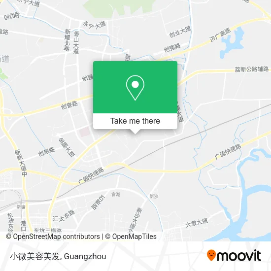 小微美容美发 map