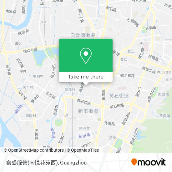 鑫盛服饰(南悦花苑西) map