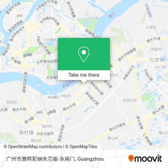 广州市雅晖彩钢夹芯板-东南门 map