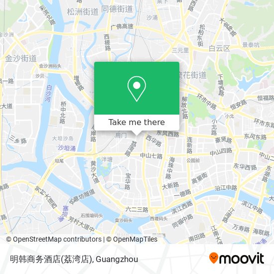 明韩商务酒店(荔湾店) map