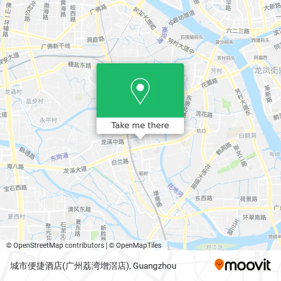 城市便捷酒店(广州荔湾增滘店) map