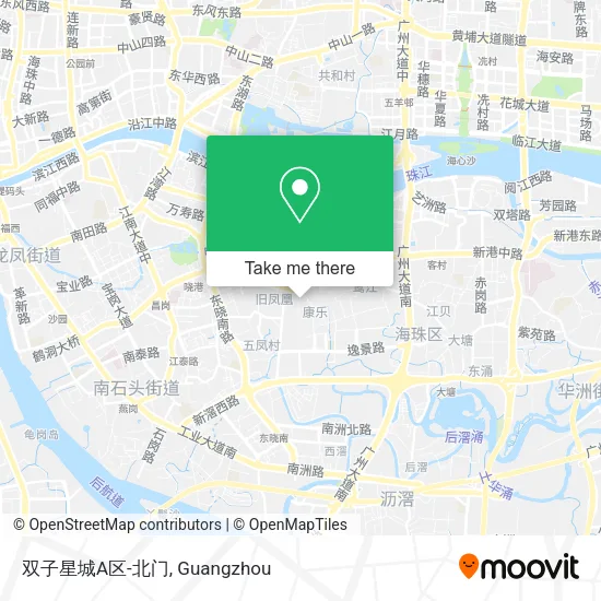 双子星城A区-北门 map