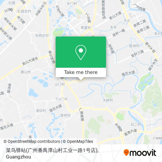 菜鸟驿站(广州番禺潭山村工业一路1号店) map
