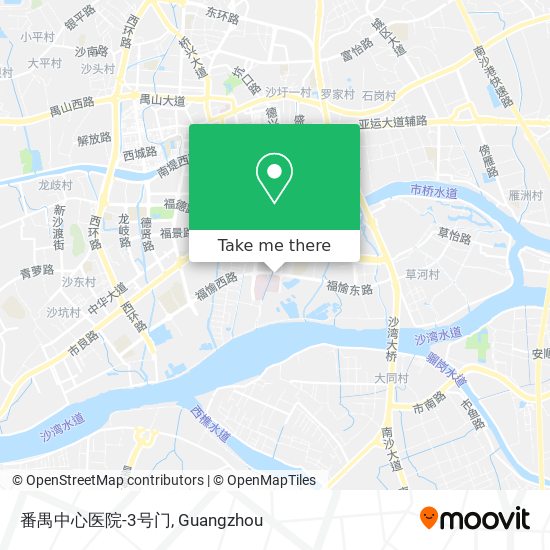 番禺中心医院-3号门 map