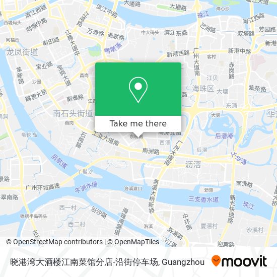 晓港湾大酒楼江南菜馆分店-沿街停车场 map