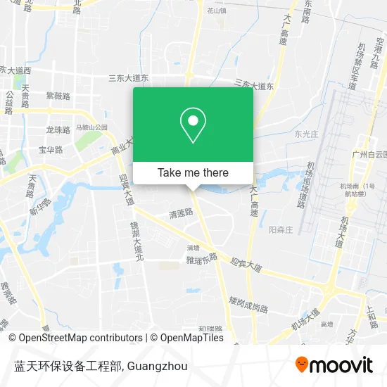 蓝天环保设备工程部 map