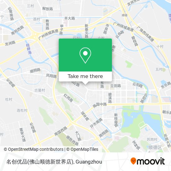 名创优品(佛山顺德新世界店) map