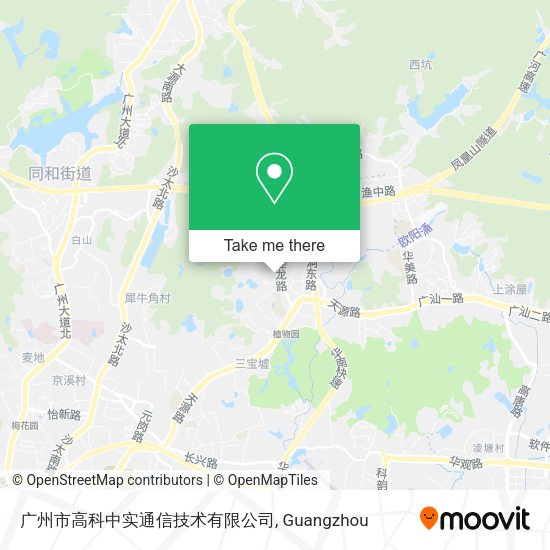 广州市高科中实通信技术有限公司 map