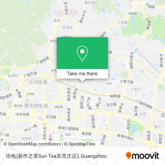 街电(新作之茶Sun Tea东莞庄店) map