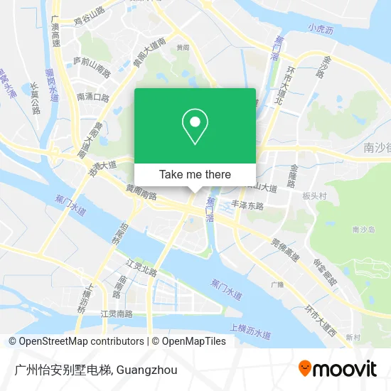 广州怡安别墅电梯 map