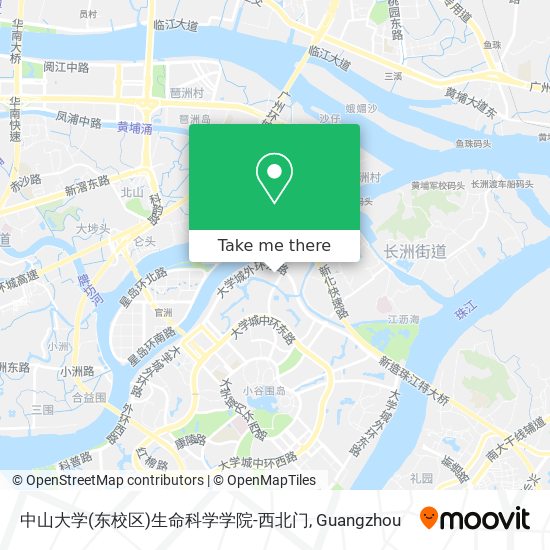 中山大学(东校区)生命科学学院-西北门 map
