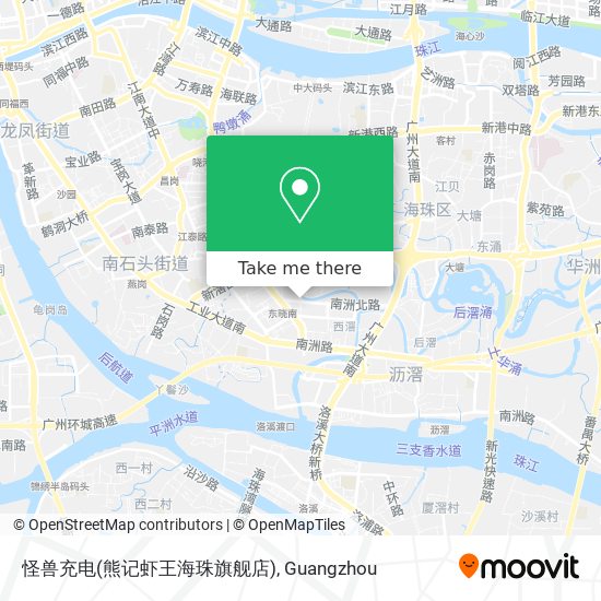 怪兽充电(熊记虾王海珠旗舰店) map