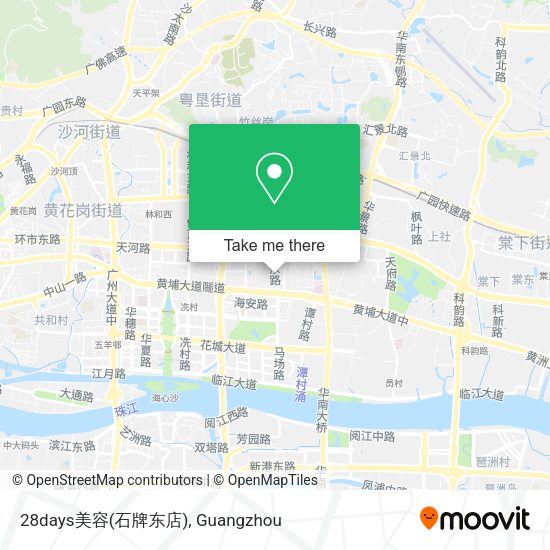 28days美容(石牌东店) map