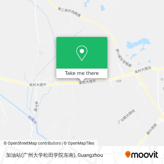 加油站(广州大学松田学院东南) map