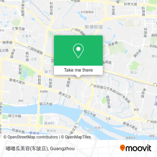 嘟嘟瓜美容(车陂店) map